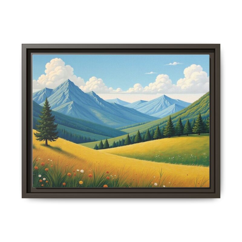 Canvas Prints - Impasto Landscapes: Textured Mountains, Fields, Water - Image 58