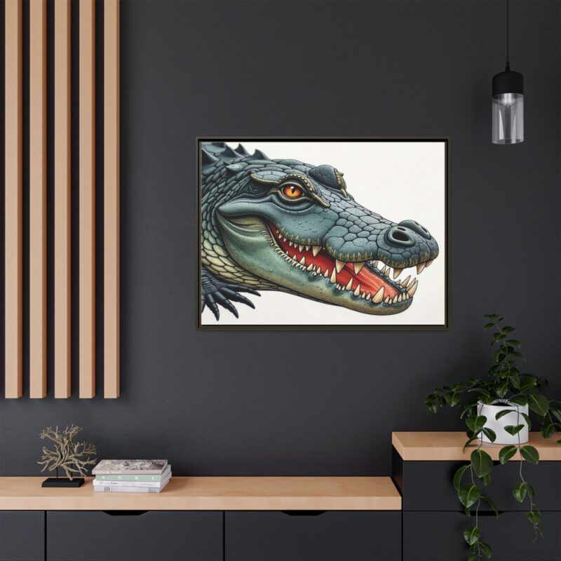 Canvas Print - Alligator Head Close-Up - Image 108
