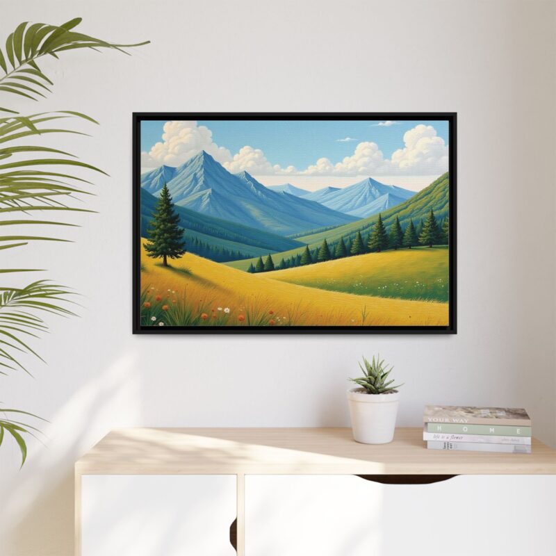 Canvas Prints - Impasto Landscapes: Textured Mountains, Fields, Water - Image 36