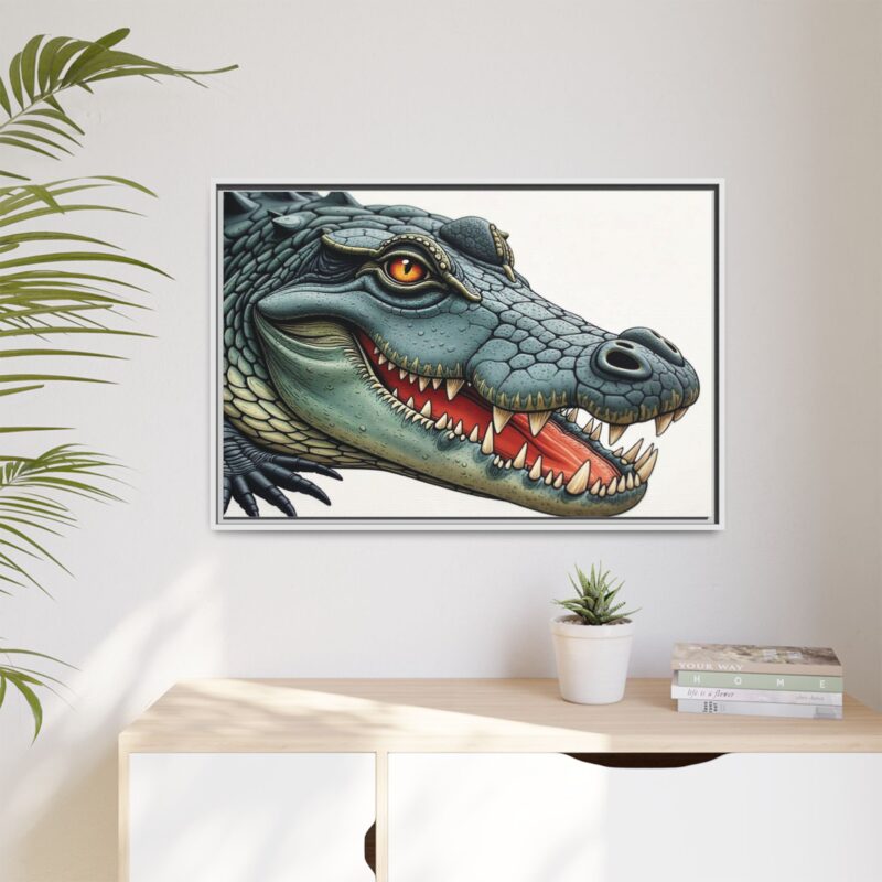 Canvas Print - Alligator Head Close-Up - Image 100