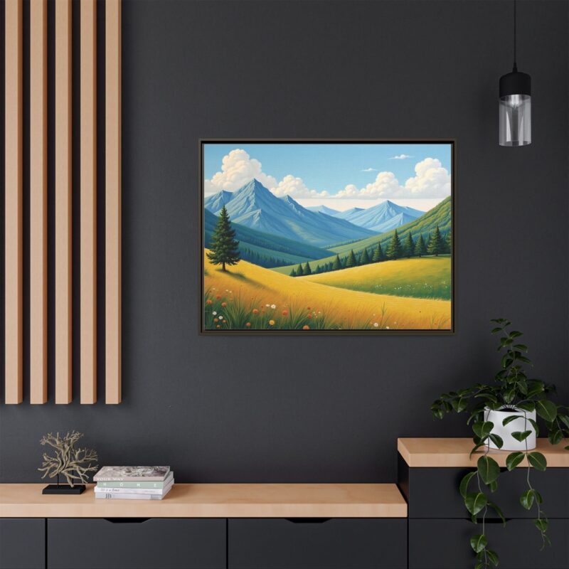 Canvas Prints - Impasto Landscapes: Textured Mountains, Fields, Water - Image 105
