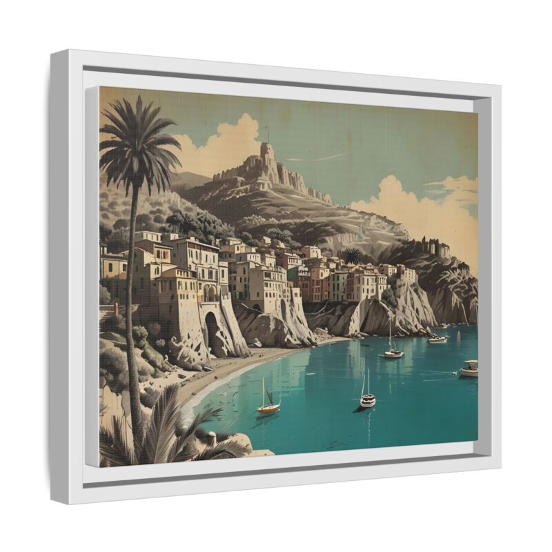 Retro Italian Riviera Travel Poster with Bold Typography Wall Art - Image 55