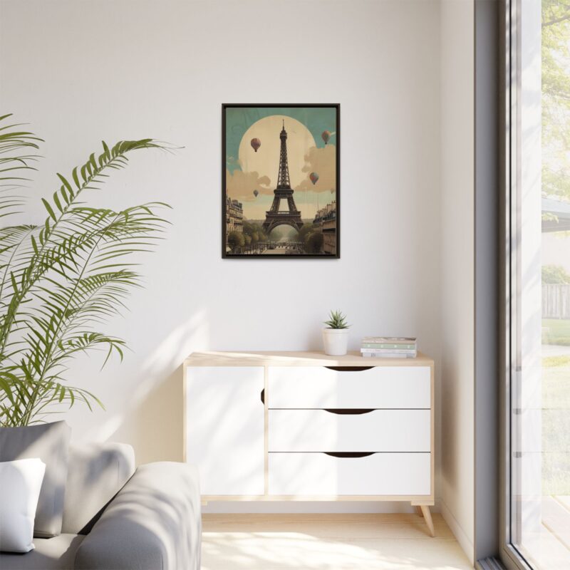 Romantic Vintage Paris Canvas Art Nouveau Typography - Image 67