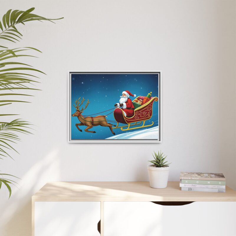 Canvas Print - Traditional Sleigh Ride Santa Claus Christmas Wall Art - Image 32