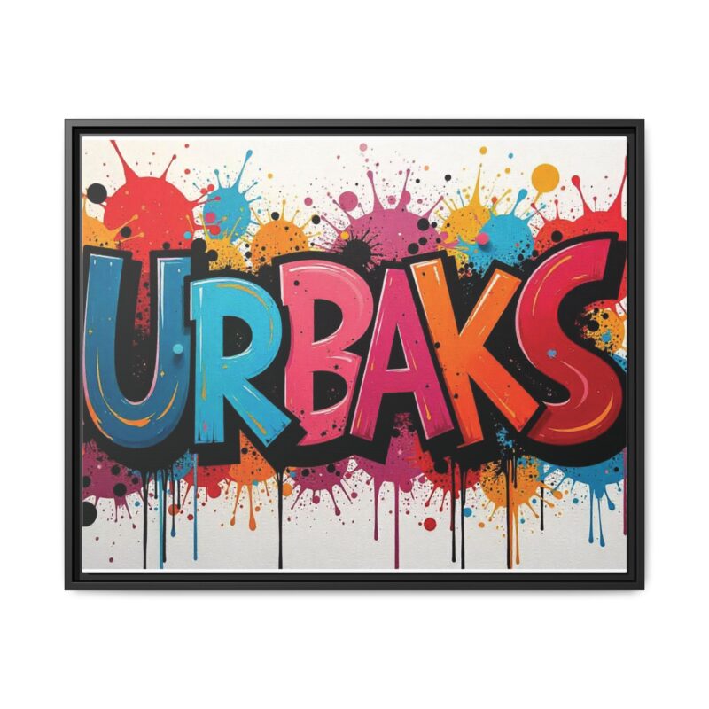 Canvas Wall Art  urban graffiti style with bold and colorful splatters - Image 122