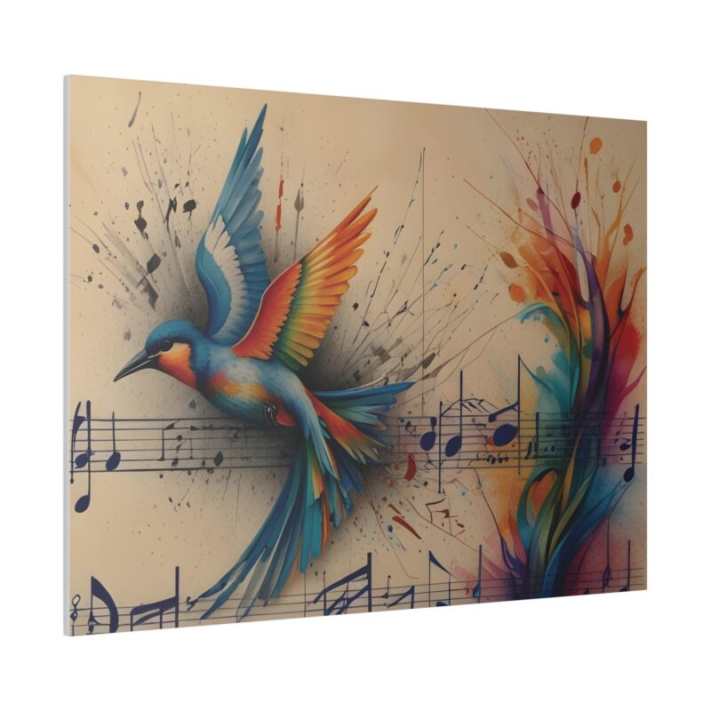 Canvas Wall Art - Minimalist Bird and Music Art: Perfect for Nature Lovers - Image 35