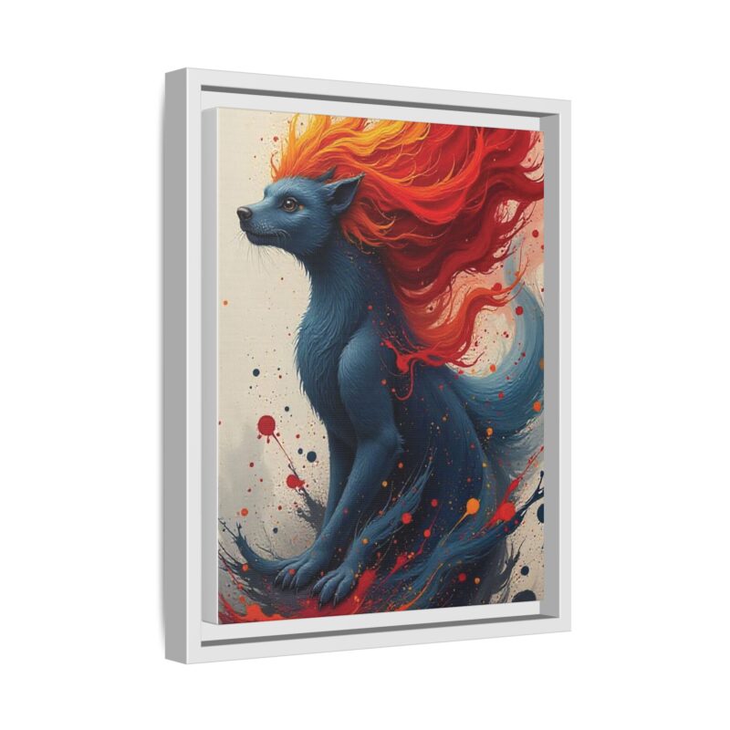 Matte Canvas, Framed  Joyful Chaos: Vibrant Colors and Energetic Expression of Happiness - Image 55