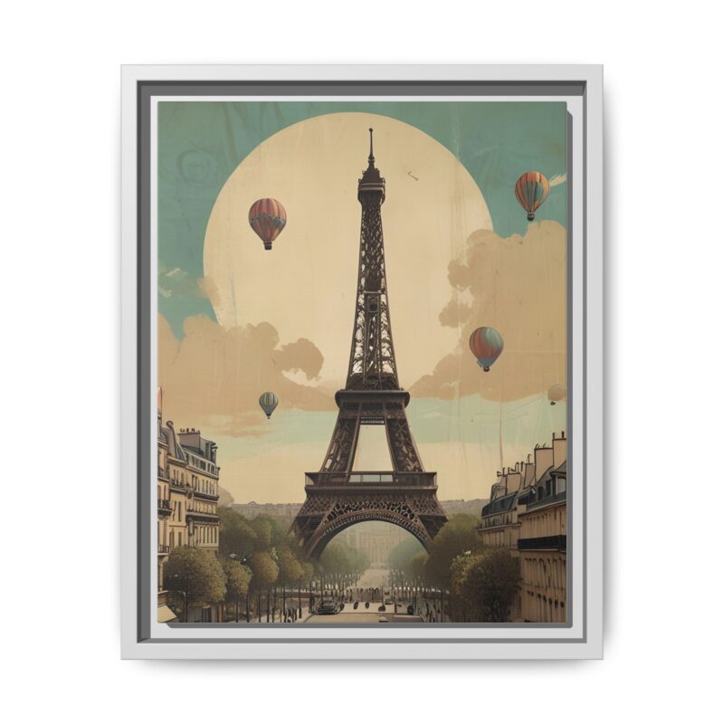 Romantic Vintage Paris Canvas Art Nouveau Typography - Image 37