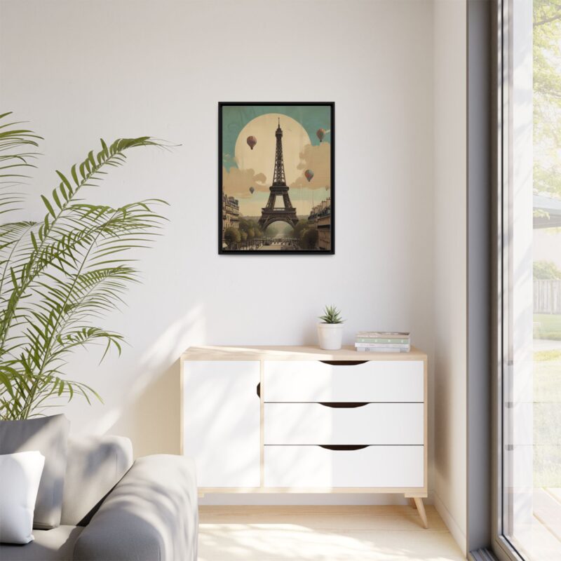 Romantic Vintage Paris Canvas Art Nouveau Typography - Image 19