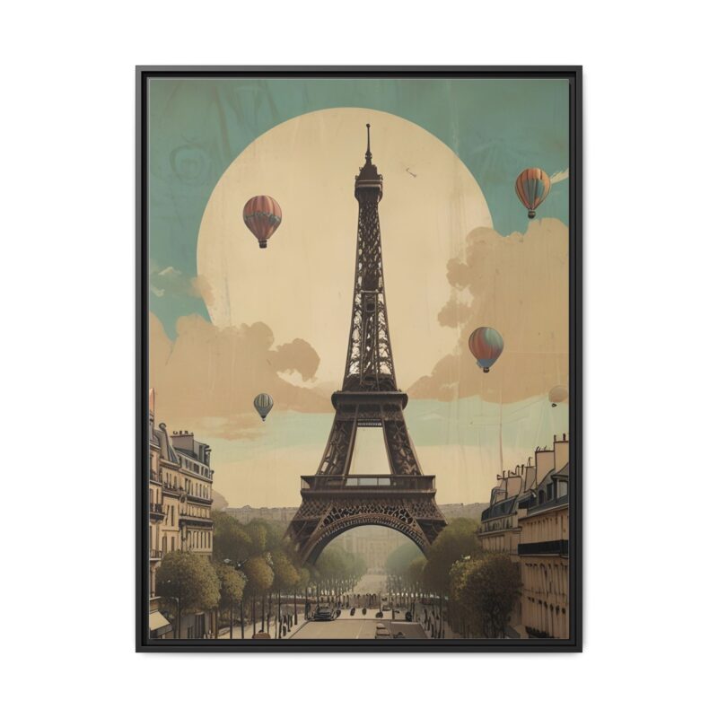 Romantic Vintage Paris Canvas Art Nouveau Typography - Image 21