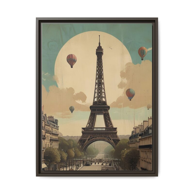 Romantic Vintage Paris Canvas Art Nouveau Typography - Image 57