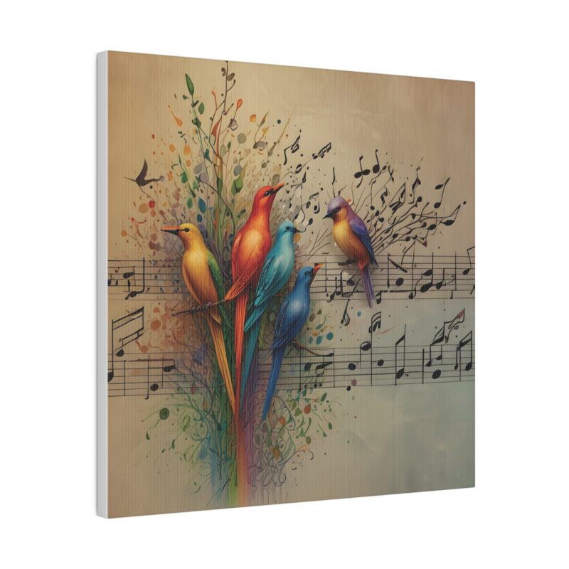 Canvas Wall Art Birds Music Harmony Abstract Design - Image 43
