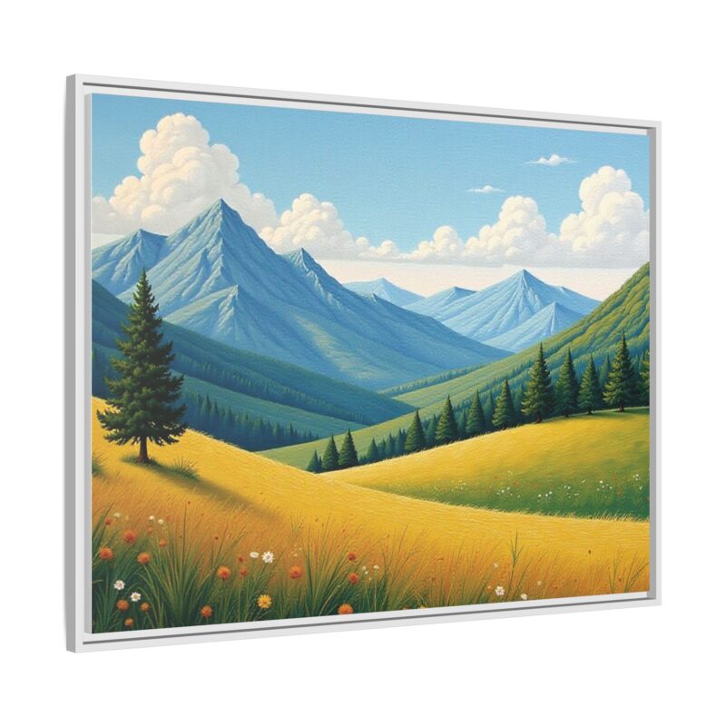 Canvas Prints - Impasto Landscapes: Textured Mountains, Fields, Water - Image 111