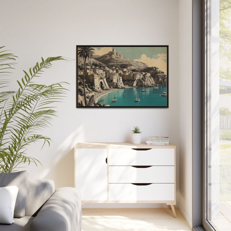 Retro Italian Riviera Travel Poster with Bold Typography Wall Art - Image 113