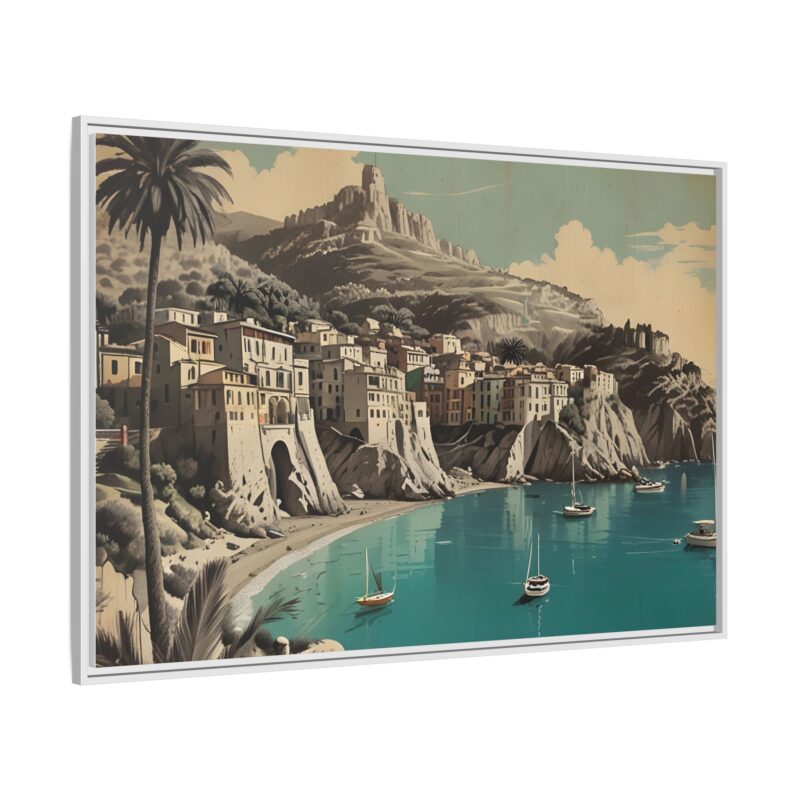 Retro Italian Riviera Travel Poster with Bold Typography Wall Art - Image 119