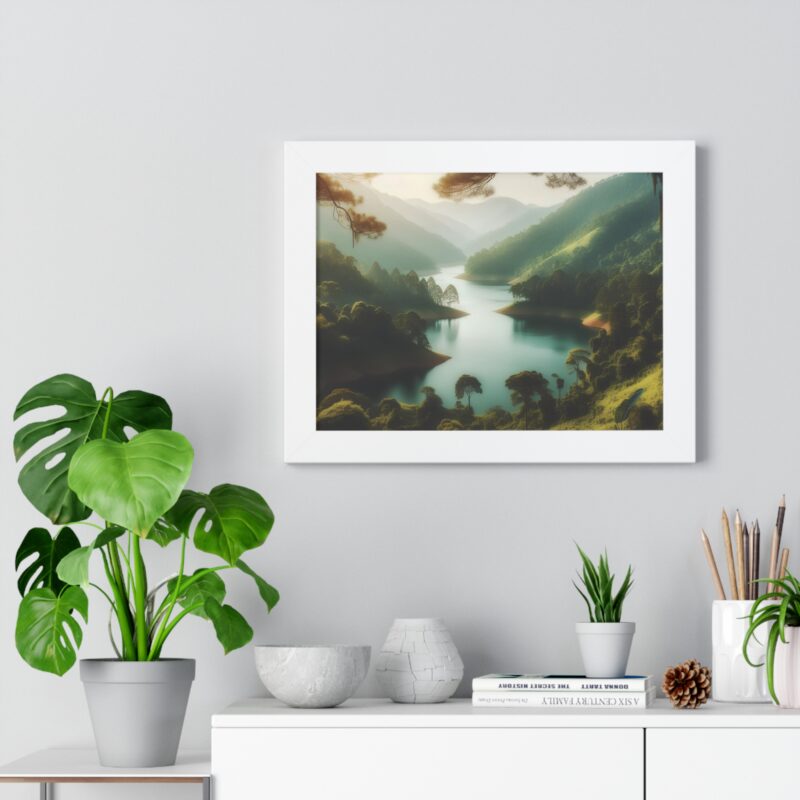 Mountain Majesty: Canvas Wall Art of a Peaceful Stream and River for Living Room and Office Décor" - Image 49