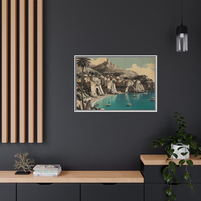 Retro Italian Riviera Travel Poster with Bold Typography Wall Art - Image 104