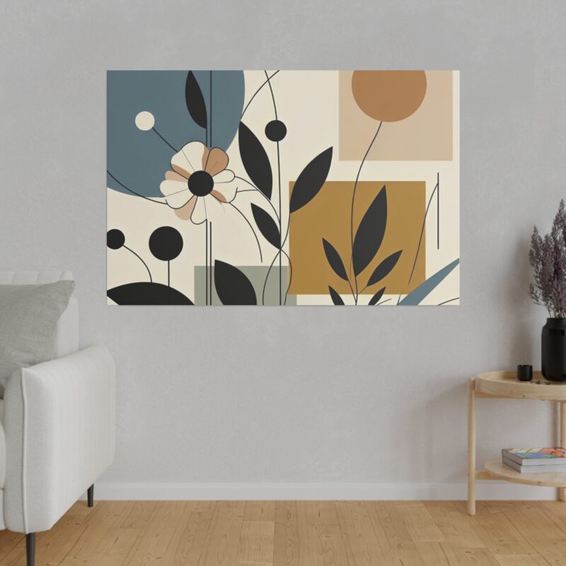 Pop Floral Abstract art on Canvas A Bold and Vibrant Statement - Image 40