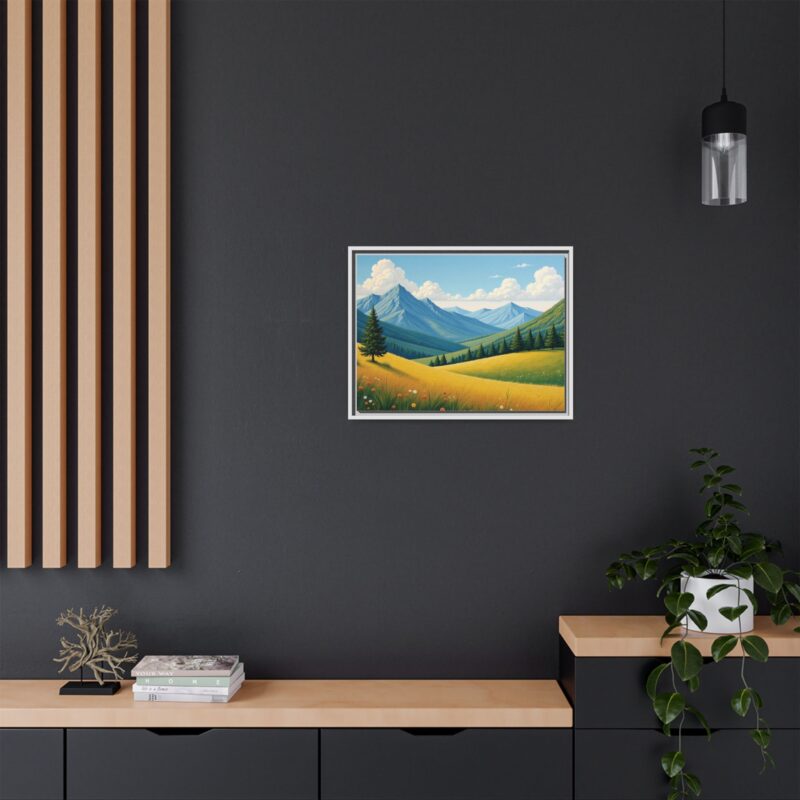 Canvas Prints - Impasto Landscapes: Textured Mountains, Fields, Water - Image 77
