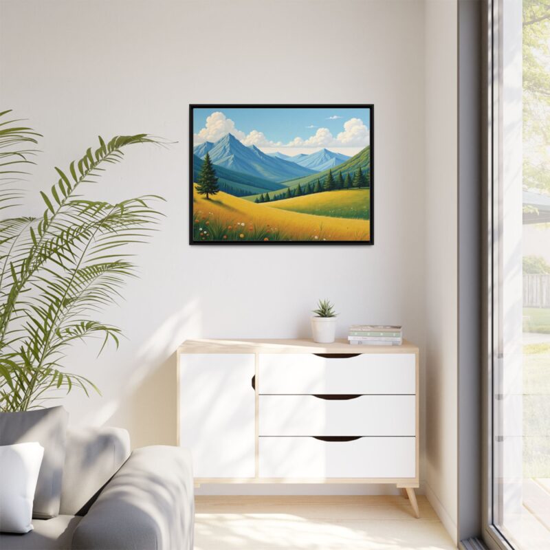 Canvas Prints - Impasto Landscapes: Textured Mountains, Fields, Water - Image 40