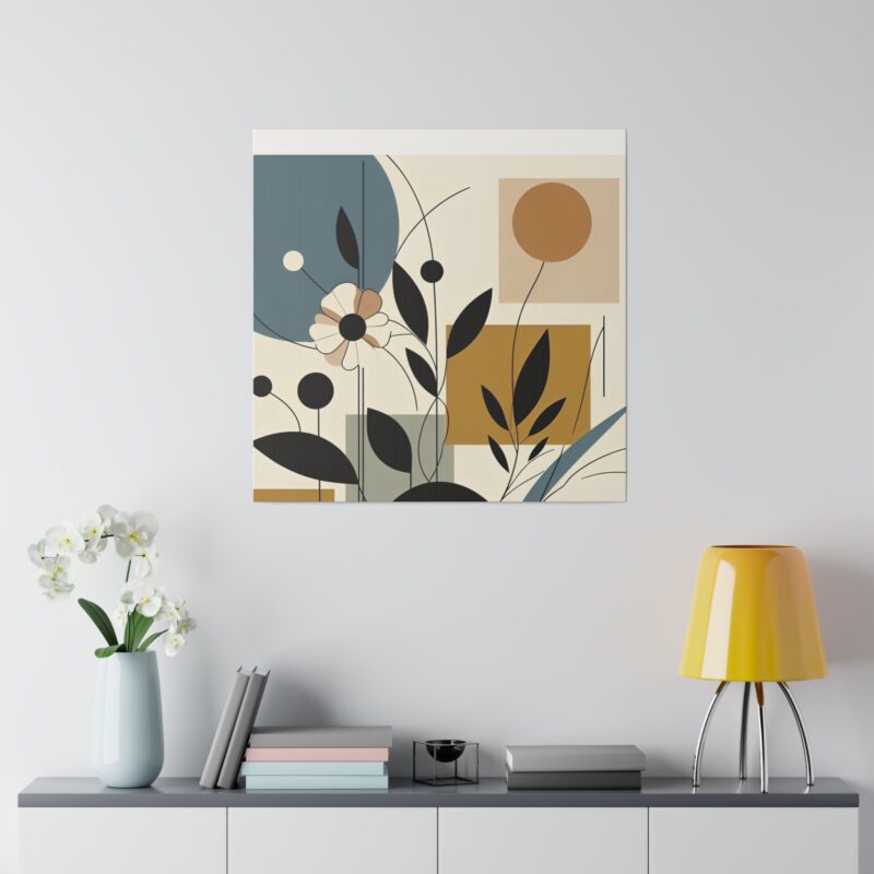 Pop Floral Abstract art on Canvas A Bold and Vibrant Statement - Image 45