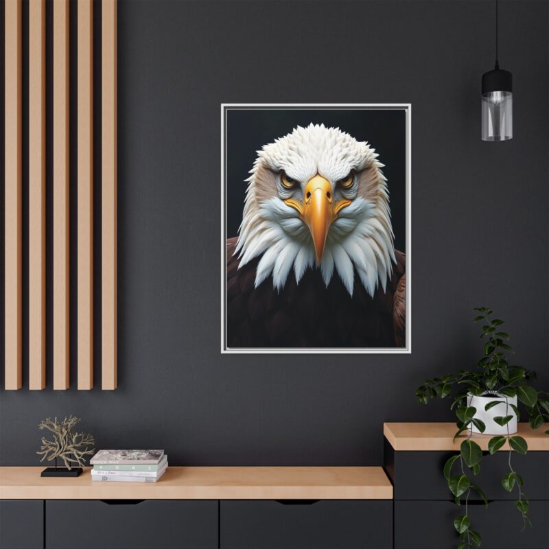 Canvas Art Print on Intense Stare of the Bald Eagle - Image 85