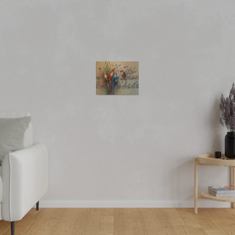 Canvas Wall Art Birds Music Harmony Abstract Design - Image 8