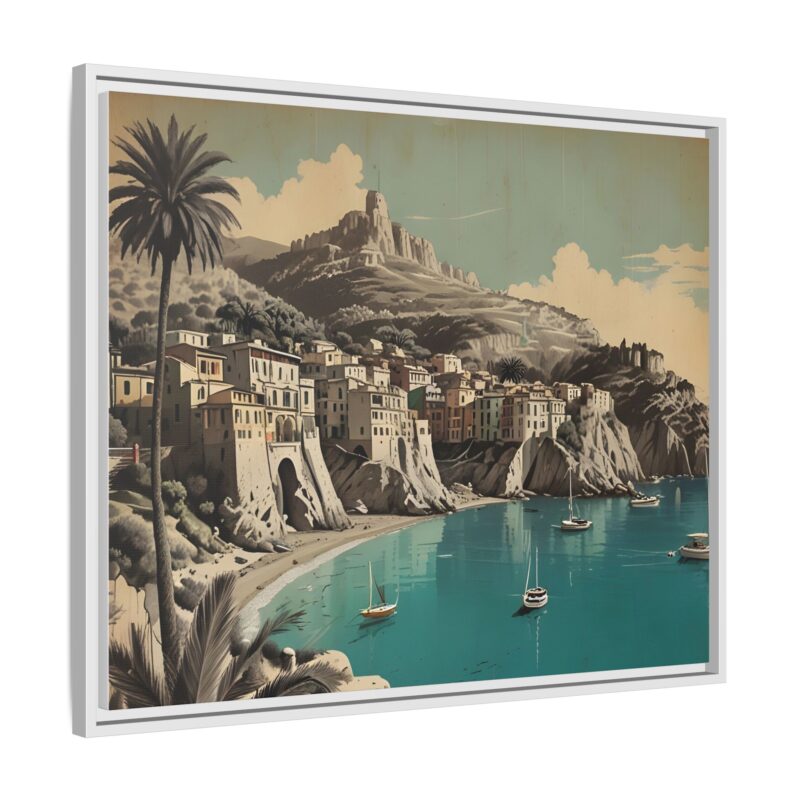 Retro Italian Riviera Travel Poster with Bold Typography Wall Art - Image 131