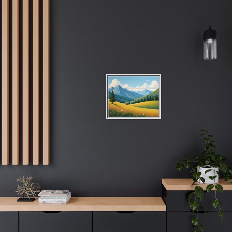 Canvas Prints - Impasto Landscapes: Textured Mountains, Fields, Water - Image 69