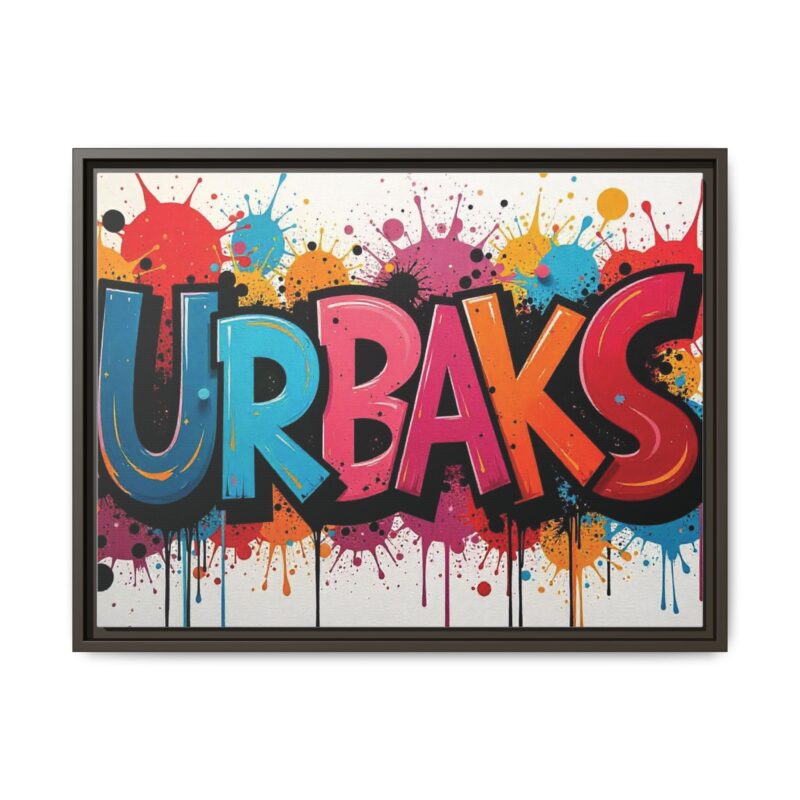 Canvas Wall Art  urban graffiti style with bold and colorful splatters - Image 74