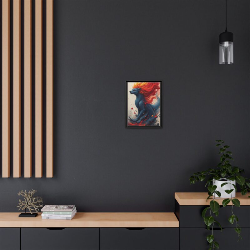 Matte Canvas, Framed  Joyful Chaos: Vibrant Colors and Energetic Expression of Happiness - Image 16
