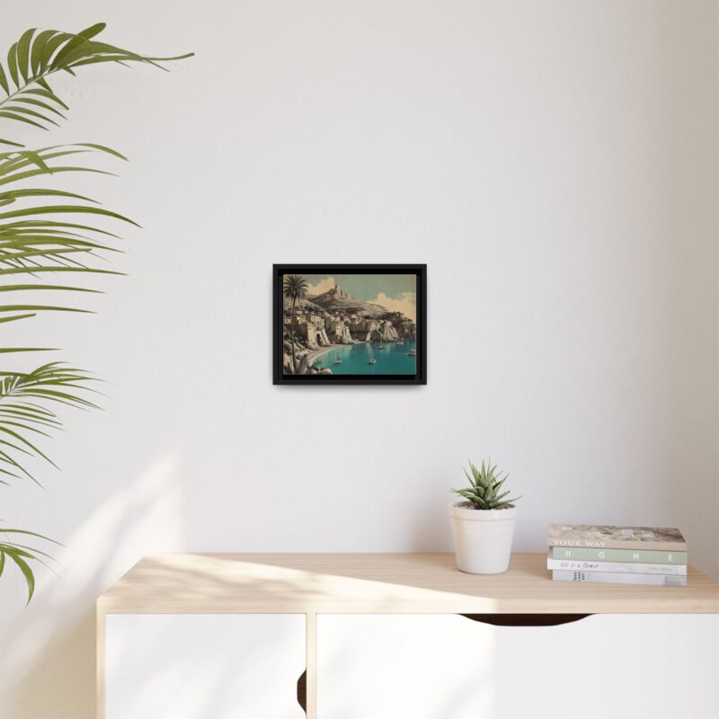 Retro Italian Riviera Travel Poster with Bold Typography Wall Art - Image 5