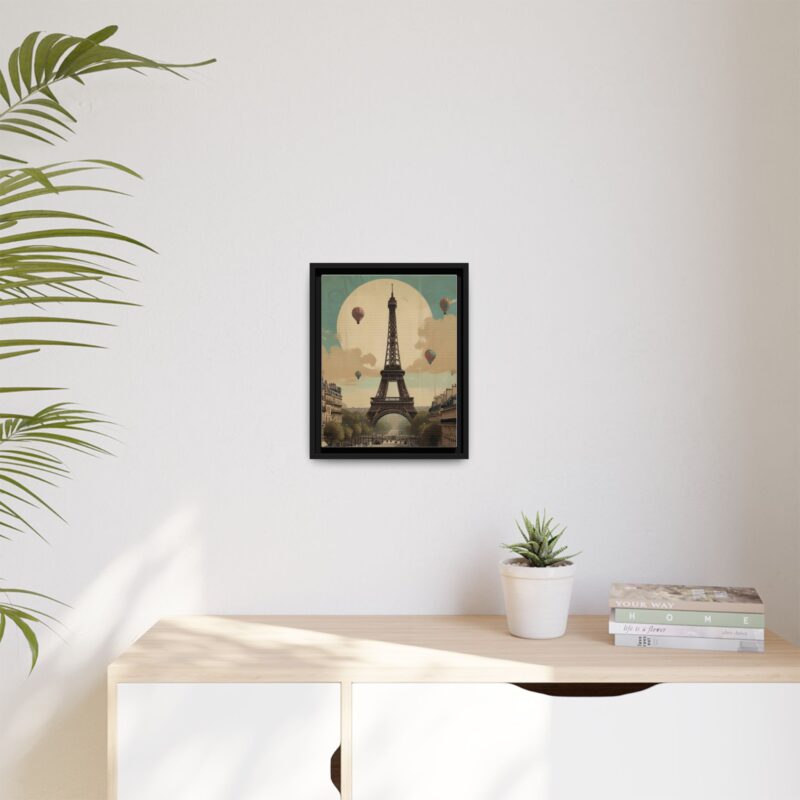 Romantic Vintage Paris Canvas Art Nouveau Typography - Image 3