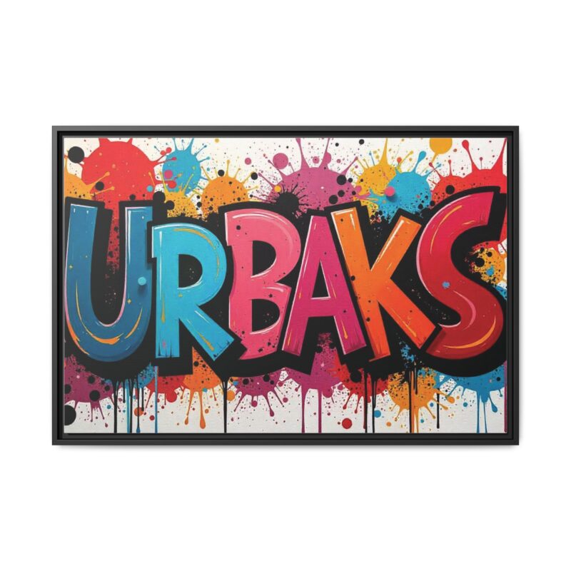 Canvas Wall Art  urban graffiti style with bold and colorful splatters - Image 34