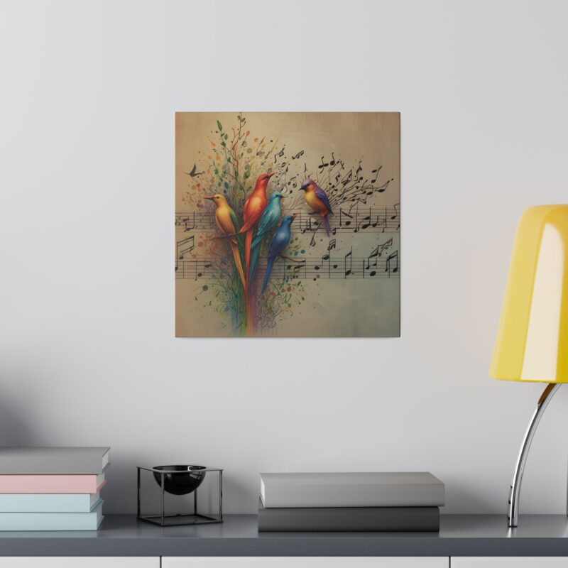 Canvas Wall Art Birds Music Harmony Abstract Design - Image 88