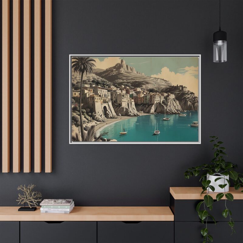 Retro Italian Riviera Travel Poster with Bold Typography Wall Art - Image 120