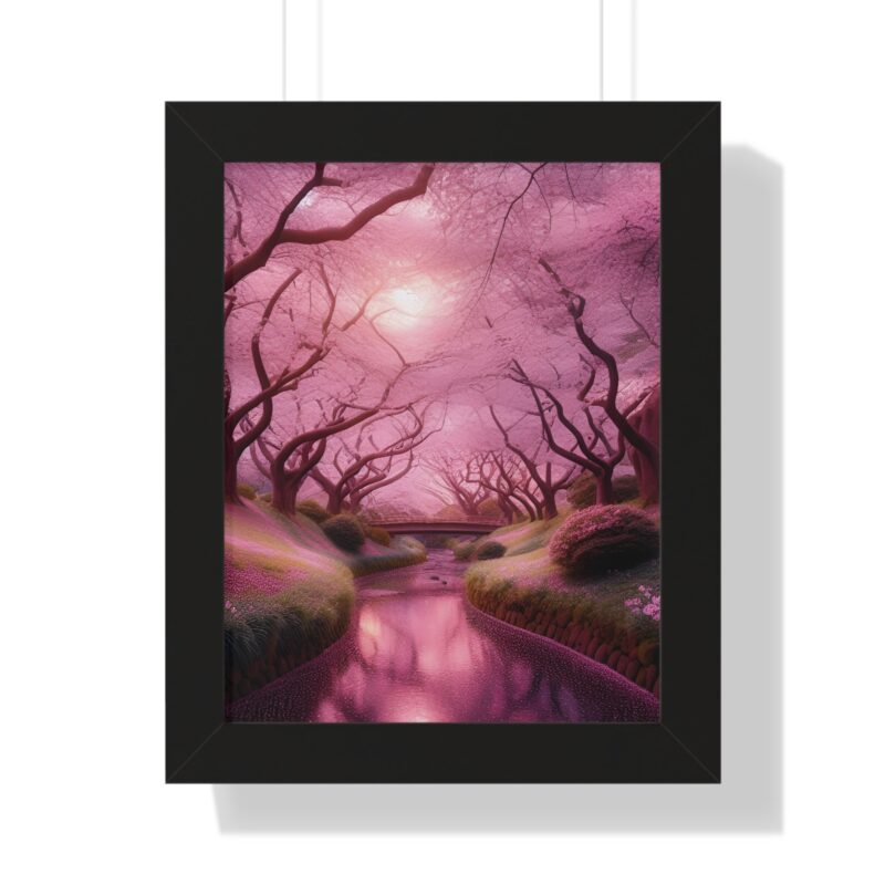 Serene Elegance: Cherry Blossoms  - Canvas Wall Art for Your Living Room and Office Décor" - Image 4