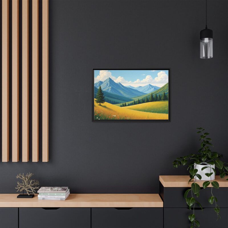 Canvas Prints - Impasto Landscapes: Textured Mountains, Fields, Water - Image 25
