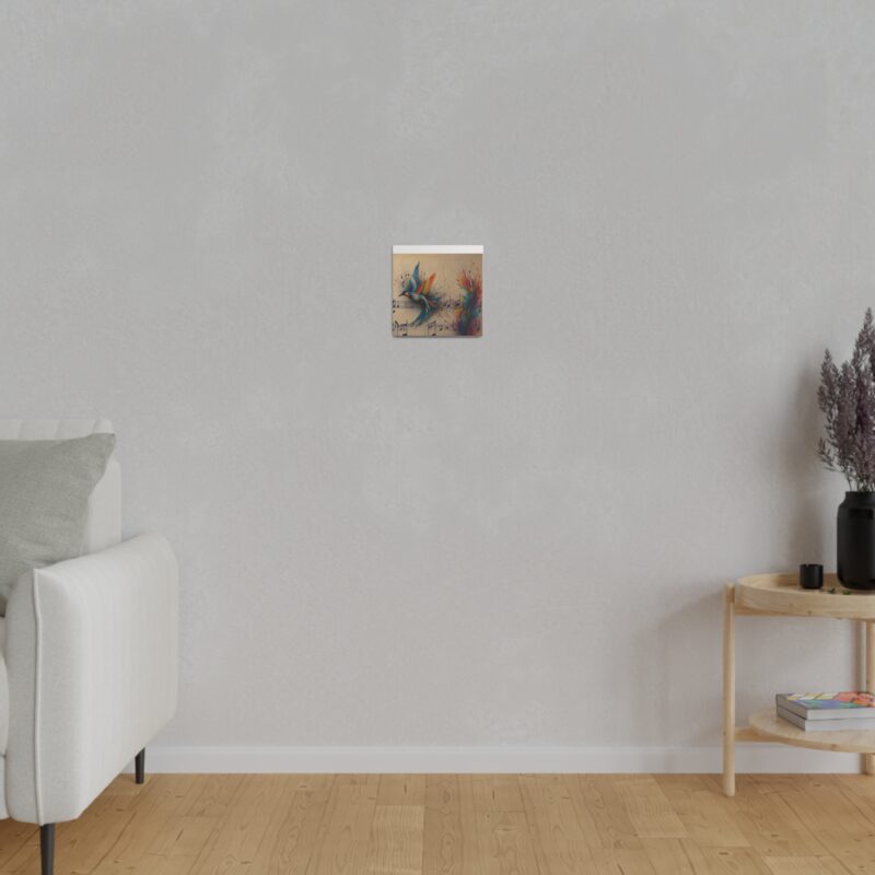 Canvas Wall Art - Minimalist Bird and Music Art: Perfect for Nature Lovers - Image 79