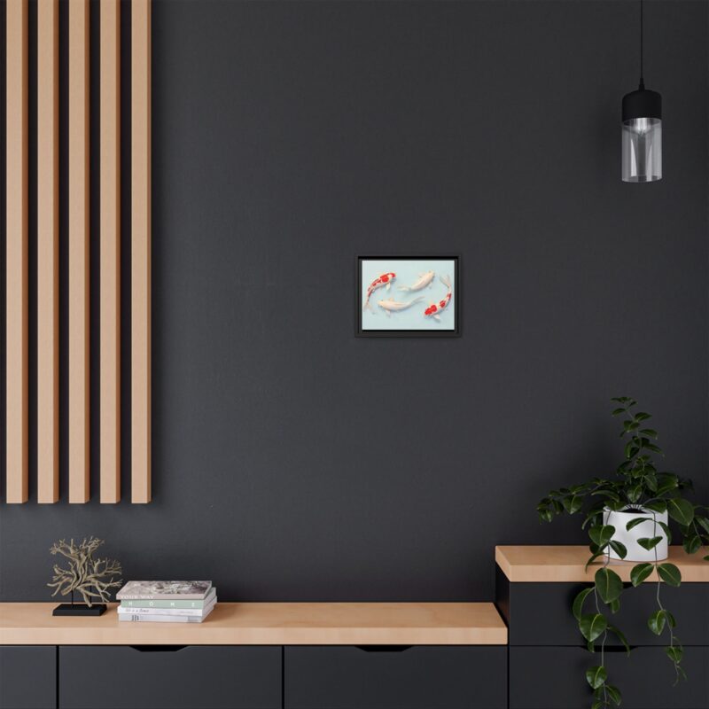 Canvas Print - Colorful Koi Fish Swimming in Minimalist Style - Image 5