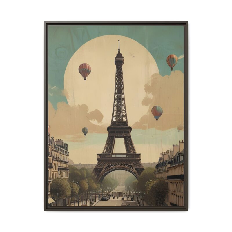 Romantic Vintage Paris Canvas Art Nouveau Typography - Image 73