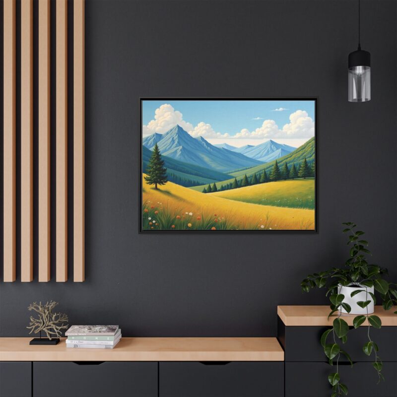 Canvas Prints - Impasto Landscapes: Textured Mountains, Fields, Water - Image 37