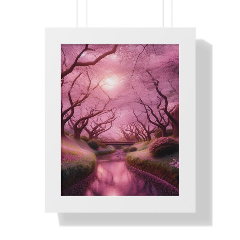 Serene Elegance: Cherry Blossoms  - Canvas Wall Art for Your Living Room and Office Décor" - Image 37