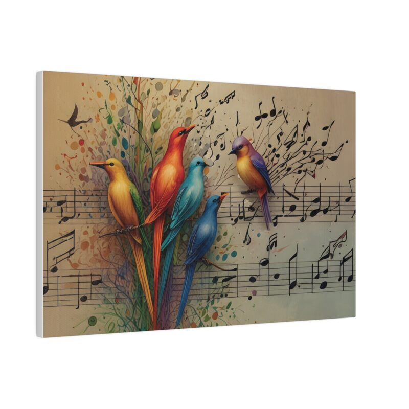 Canvas Wall Art Birds Music Harmony Abstract Design - Image 59