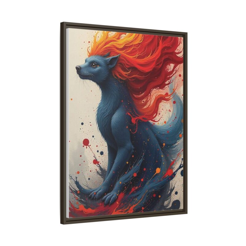 Matte Canvas, Framed  Joyful Chaos: Vibrant Colors and Energetic Expression of Happiness - Image 91