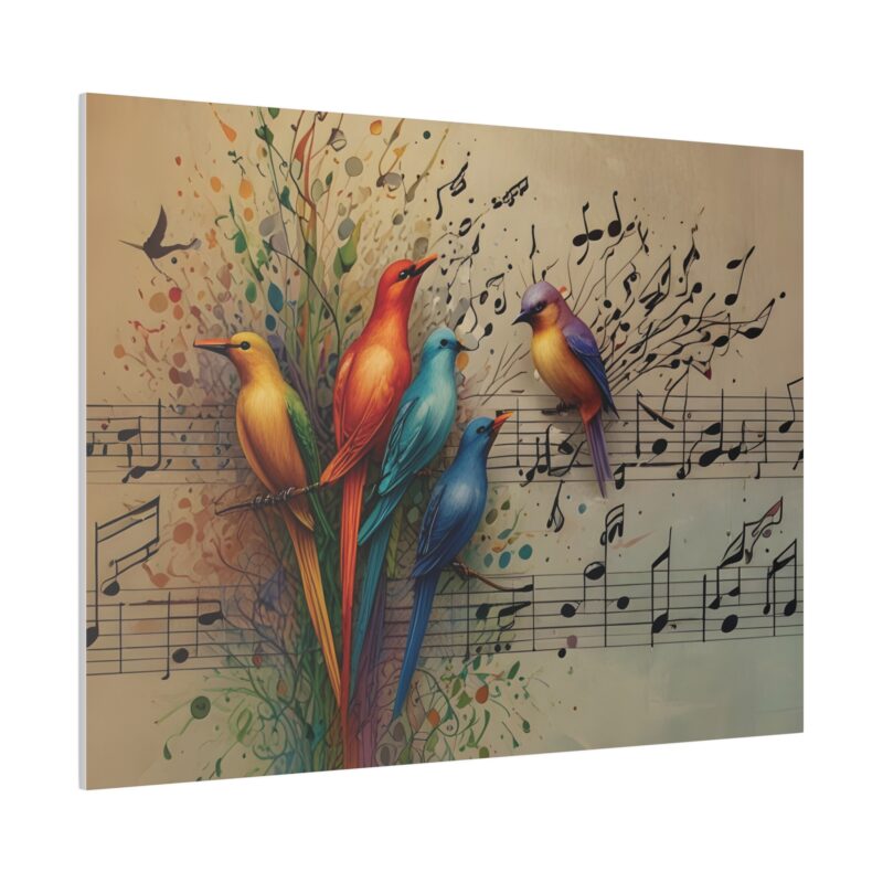 Canvas Wall Art Birds Music Harmony Abstract Design - Image 35