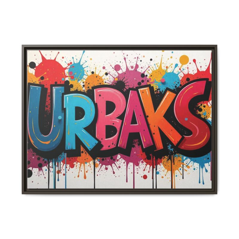 Canvas Wall Art  urban graffiti style with bold and colorful splatters - Image 90