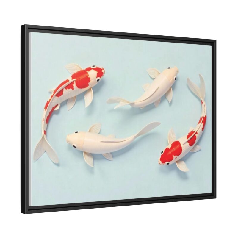Canvas Print - Colorful Koi Fish Swimming in Minimalist Style - Image 31