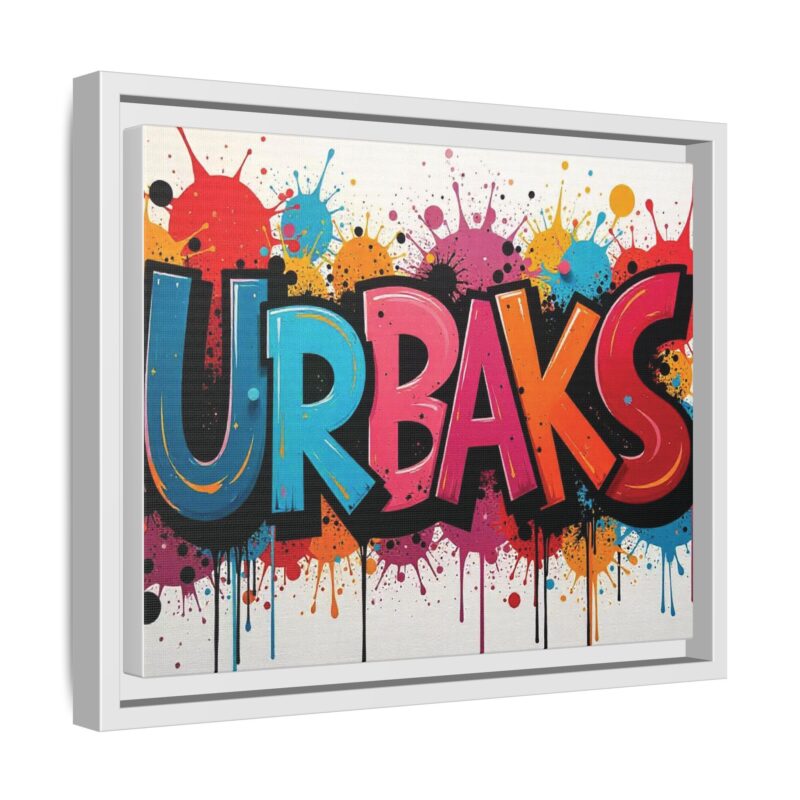 Canvas Wall Art  urban graffiti style with bold and colorful splatters - Image 55
