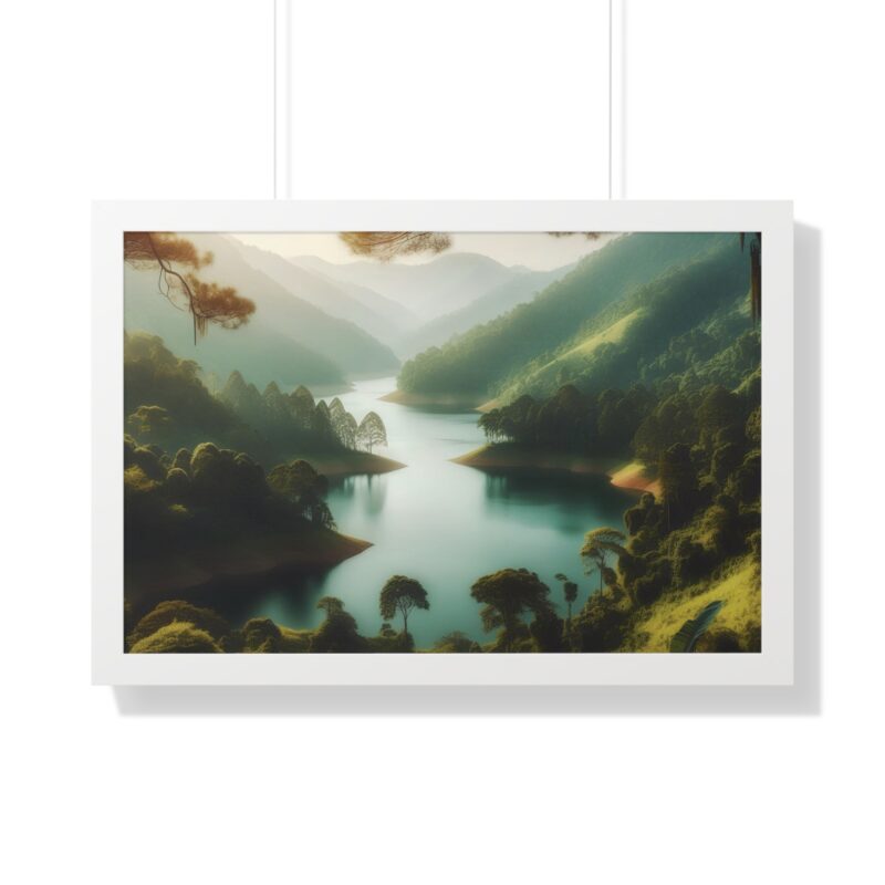 Mountain Majesty: Canvas Wall Art of a Peaceful Stream and River for Living Room and Office Décor" - Image 59